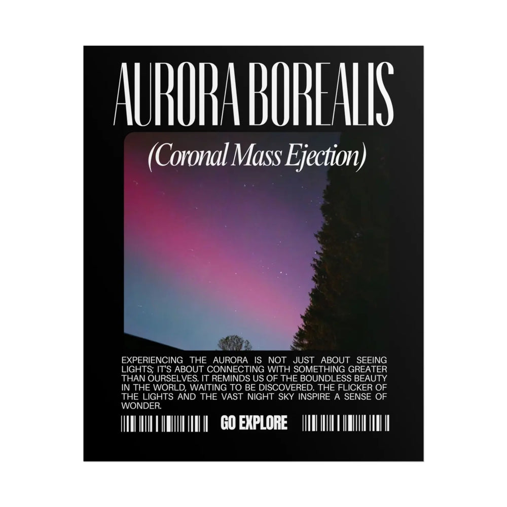 Aurora Borealis Rolled Poster - Explore the Beauty of Night Sky - Perfect for Kids Room Space Exploration and Star