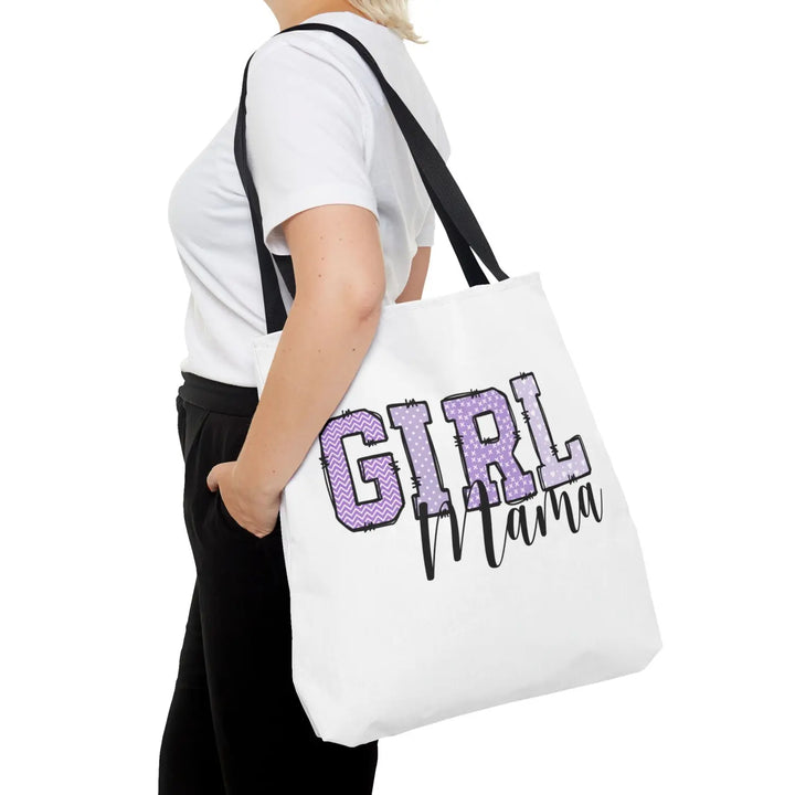 Stylish Girl Mama Tote Bag Perfect for Moms Everyday Use Gifts Mothers Day Shopping Beach - 18’’ × / Black - Bags