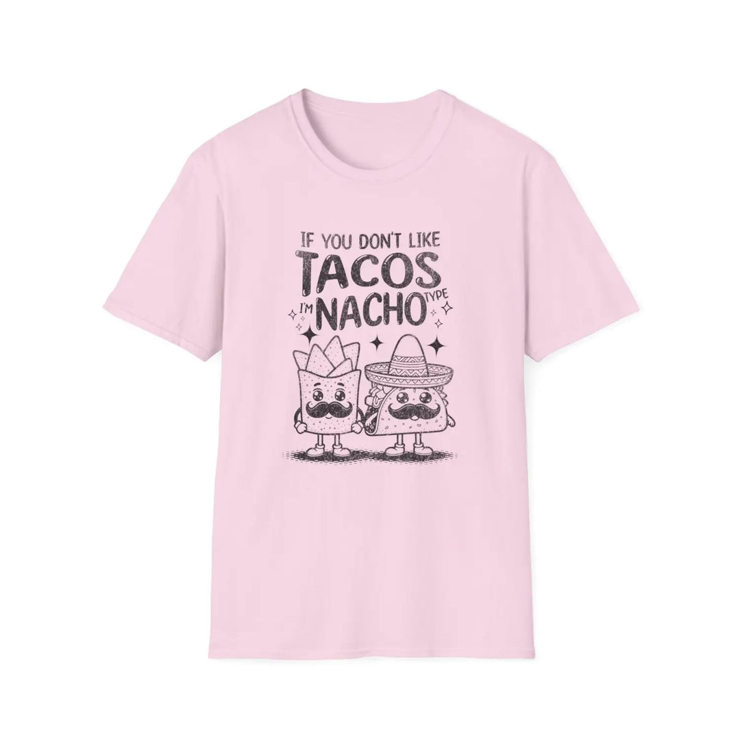 Taco Lovers T-Shirt Fun Foodie Shirt Casual Gift for Chefs Comfy Unisex Tee Birthday Party - S / Light Pink