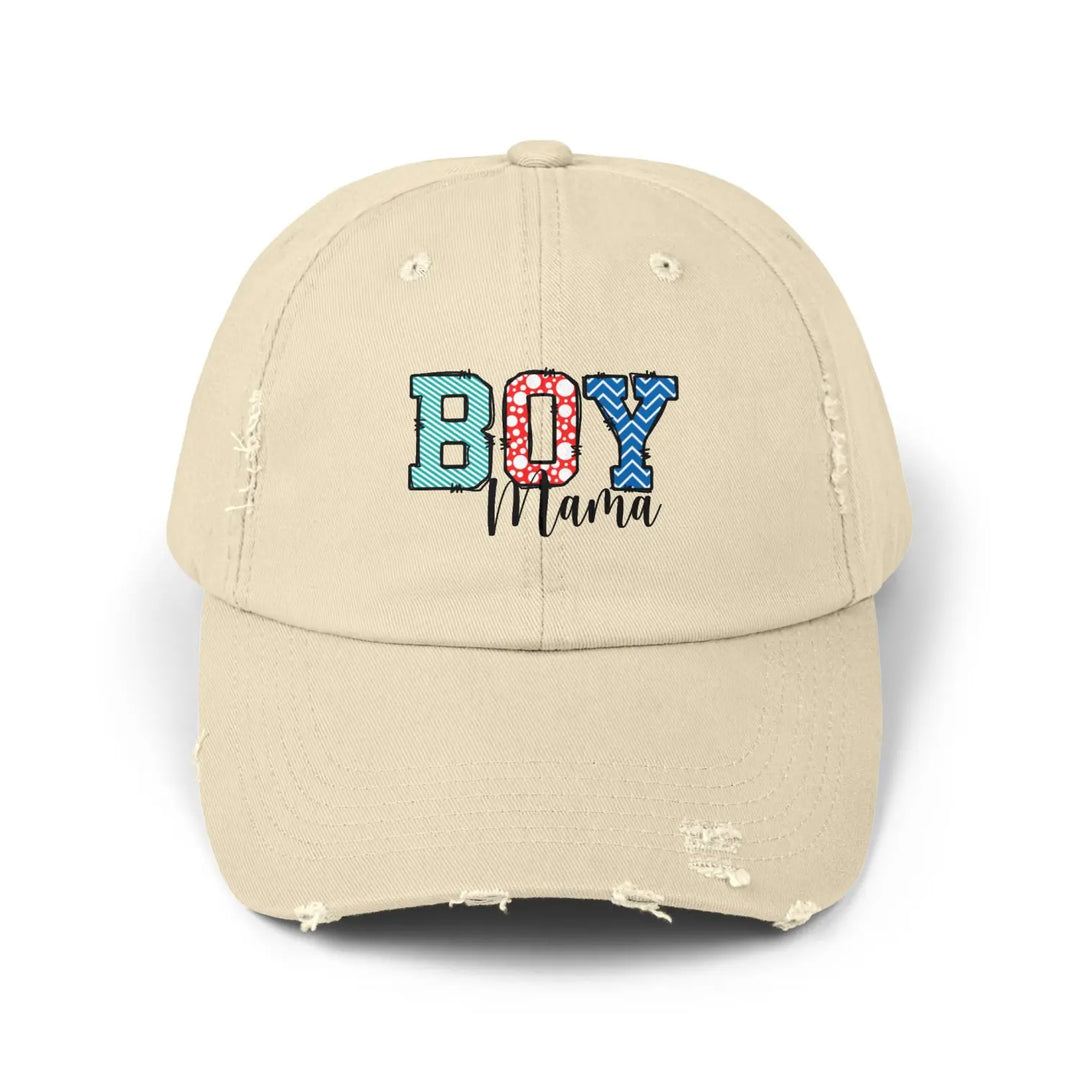 Unisex Distressed Cap for Boy Moms Casual Sun Hat Gift New Trendy Dad Summer Accessory - Stone / One size - Hats