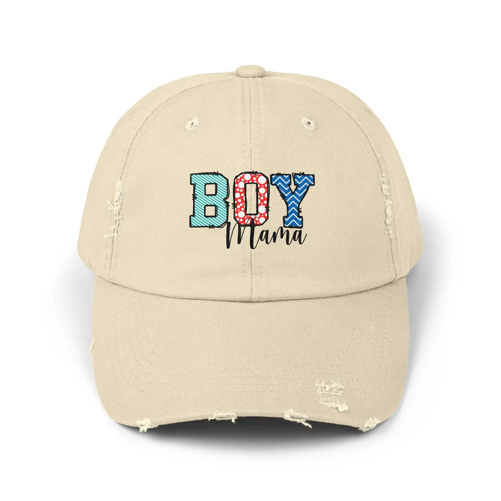 Unisex Distressed Cap for Boy Moms Casual Sun Hat Gift New Trendy Dad Summer Accessory - Stone / One size - Hats