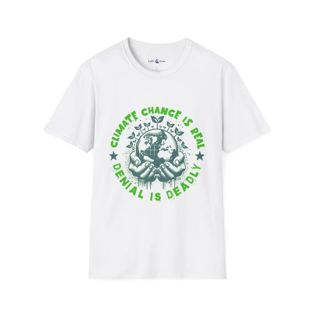 Unisex Softstyle T-Shirt - Climate Change is Real Eco-Conscious Tee - Perfect for Advocating Sustainability