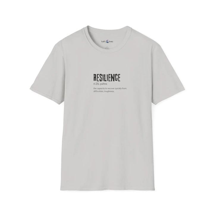Resilience T-Shirt Inspirational Tee for Motivation Perfect Gift Friends Self-Care Mindfulness - S / Ice Grey