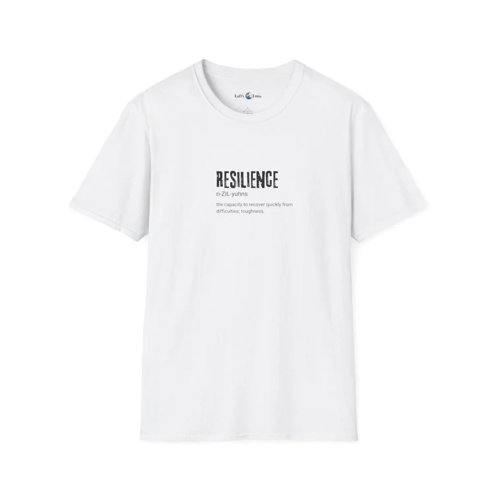 Resilience T-Shirt Inspirational Tee for Motivation Perfect Gift Friends Self-Care Mindfulness - XS / White