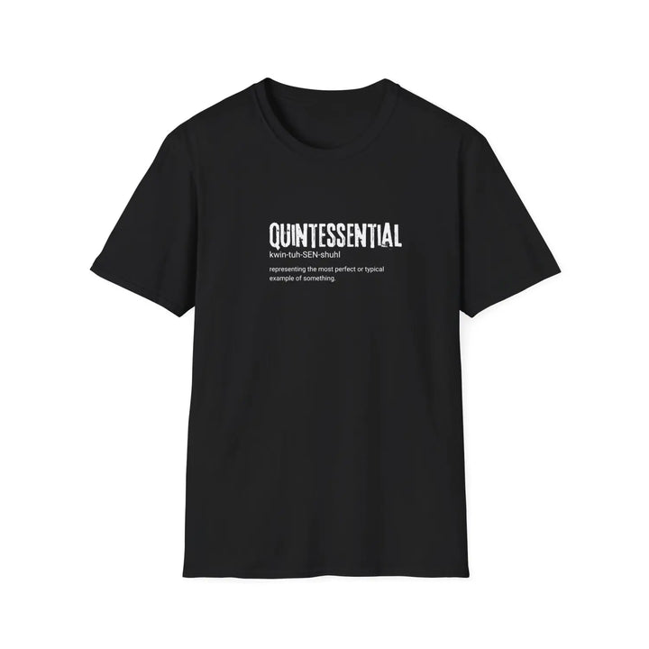 Quintessential Unisex Softstyle T-Shirt Casual Graphic Tee Gift for Friends Everyday Wear Perfect Any Occasion