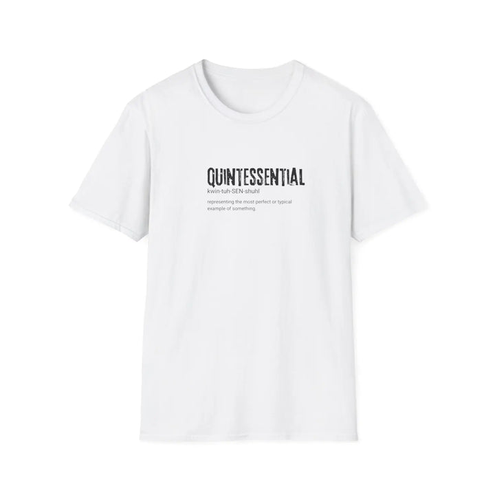 Quintessential Unisex Softstyle T-Shirt Casual Graphic Tee Gift for Friends Everyday Wear Perfect Any Occasion