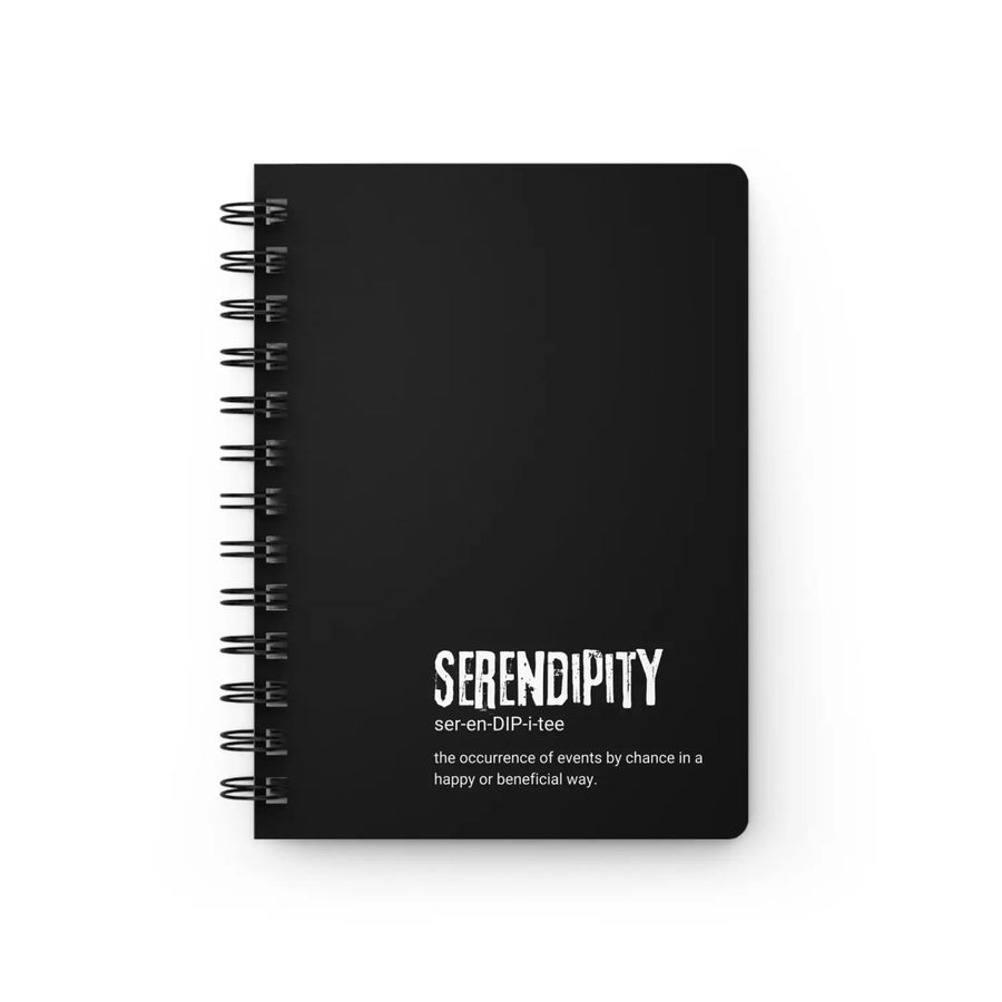 Serendipity Spiral Bound Journal - Inspirational Gift for Writers Happiness Planner Creative Self-Care Notebook