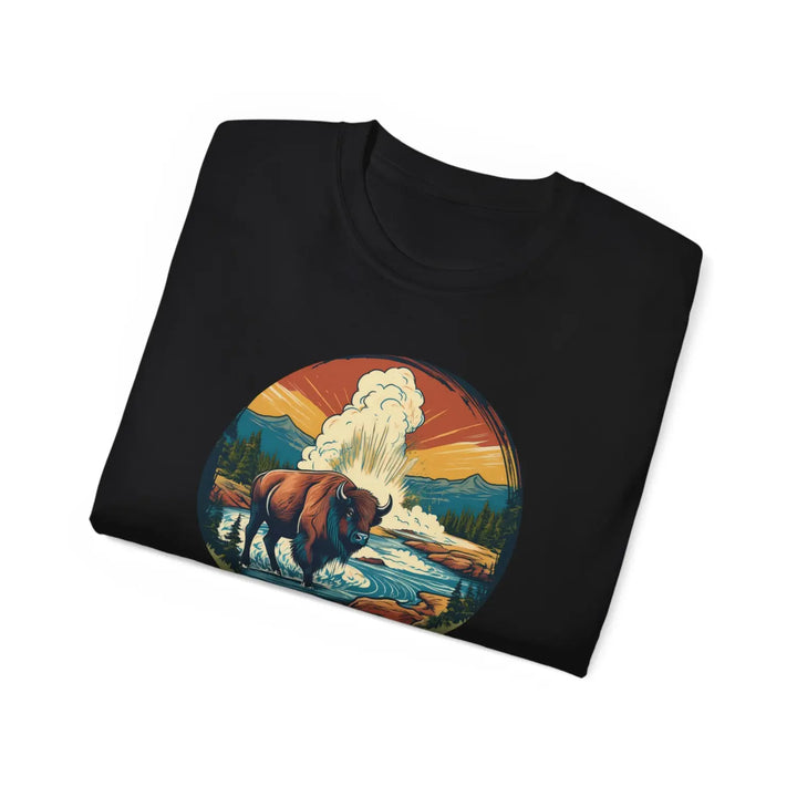 Vintage National Park Tee Yellowstone Graphic T-Shirt Outdoor Adventure Shirt Nature Lover Gift Travel Souvenir