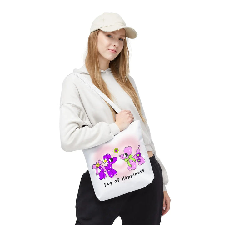 Whimsical Tote Bag with Cute Floral Design | Eco-Friendly Shopping - Bags