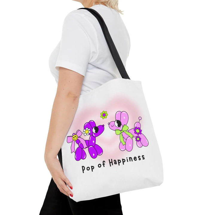 Whimsical Tote Bag with Cute Floral Design | Eco-Friendly Shopping - Bags