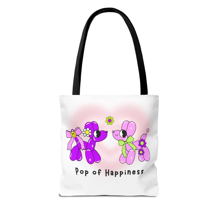 Whimsical Tote Bag with Cute Floral Design | Eco-Friendly Shopping - 13’’ × / Black - Bags