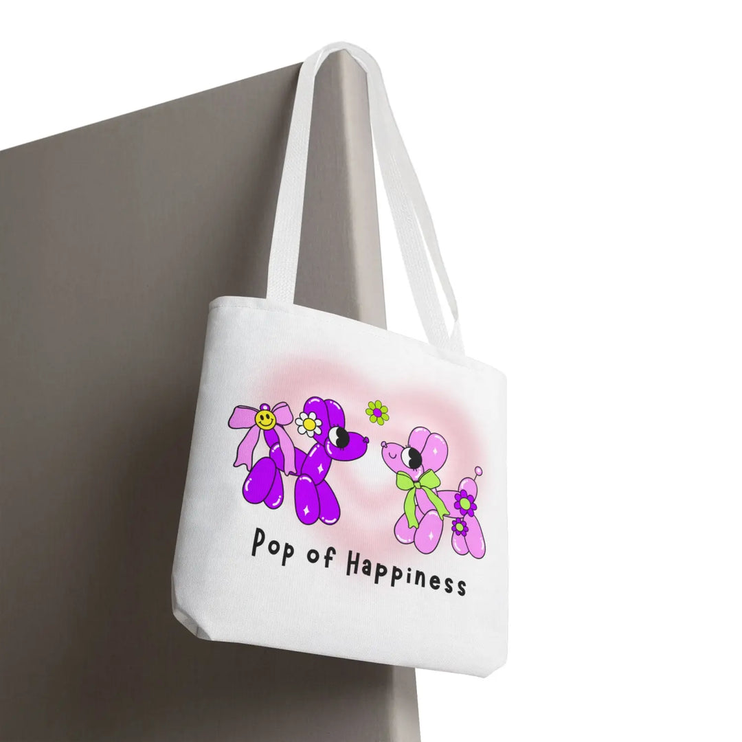 Whimsical Tote Bag with Cute Floral Design | Eco-Friendly Shopping - Bags