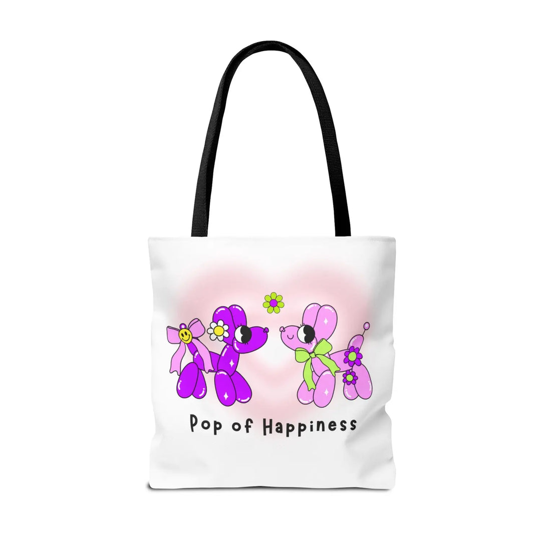 Whimsical Tote Bag with Cute Floral Design | Eco-Friendly Shopping - 18’’ × / Black - Bags