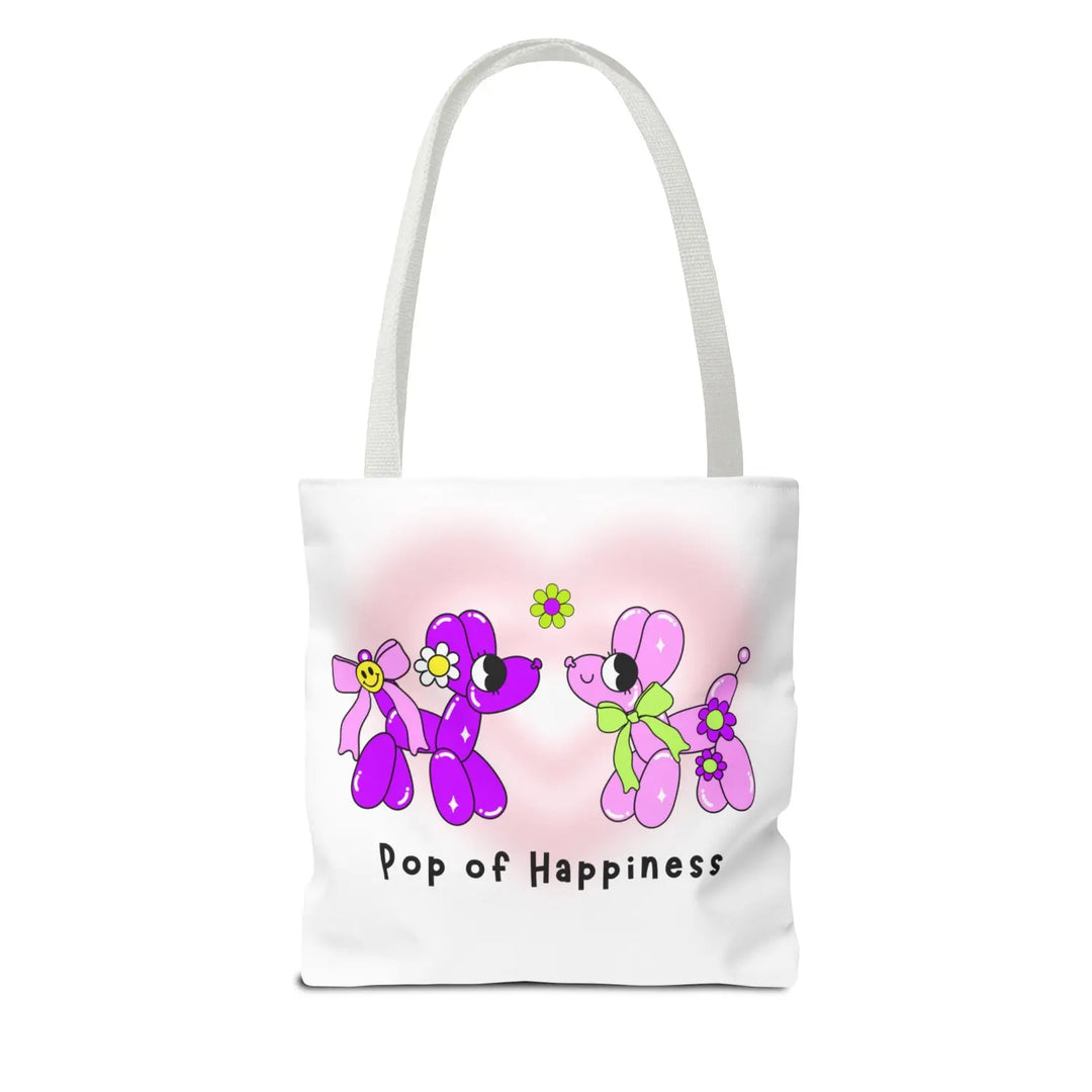 Whimsical Tote Bag with Cute Floral Design | Eco-Friendly Shopping - 13’’ × / White - Bags
