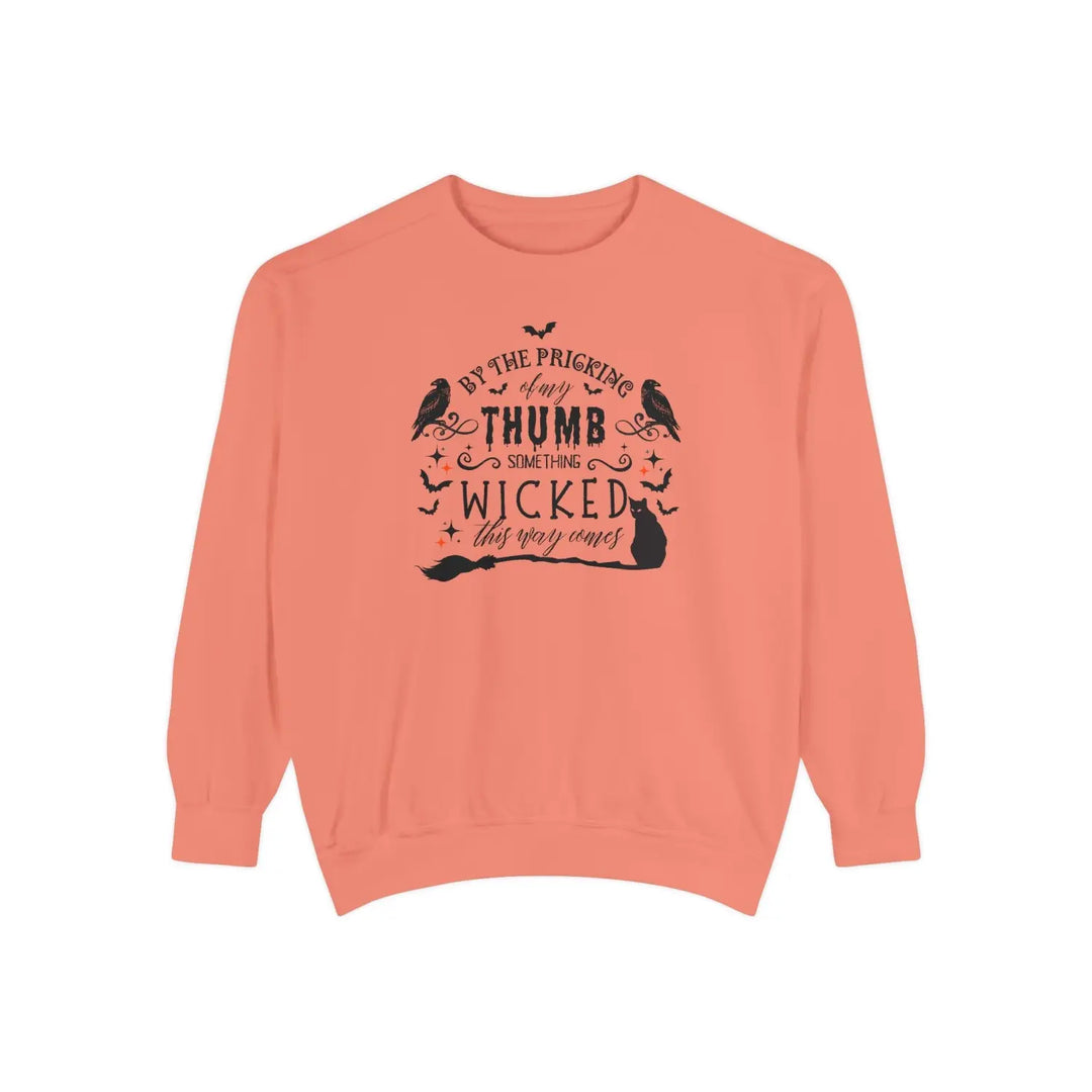 Wicked Shakespeare Quote Sweatshirt Halloween Party Wear Fall Clothing Unisex Pullover Typography Jumper Terracotta / S