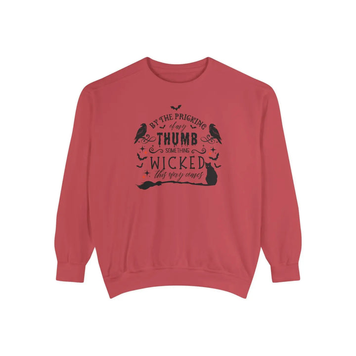 Wicked Shakespeare Quote Sweatshirt Halloween Party Wear Fall Clothing Unisex Pullover Typography Jumper Crimson / S