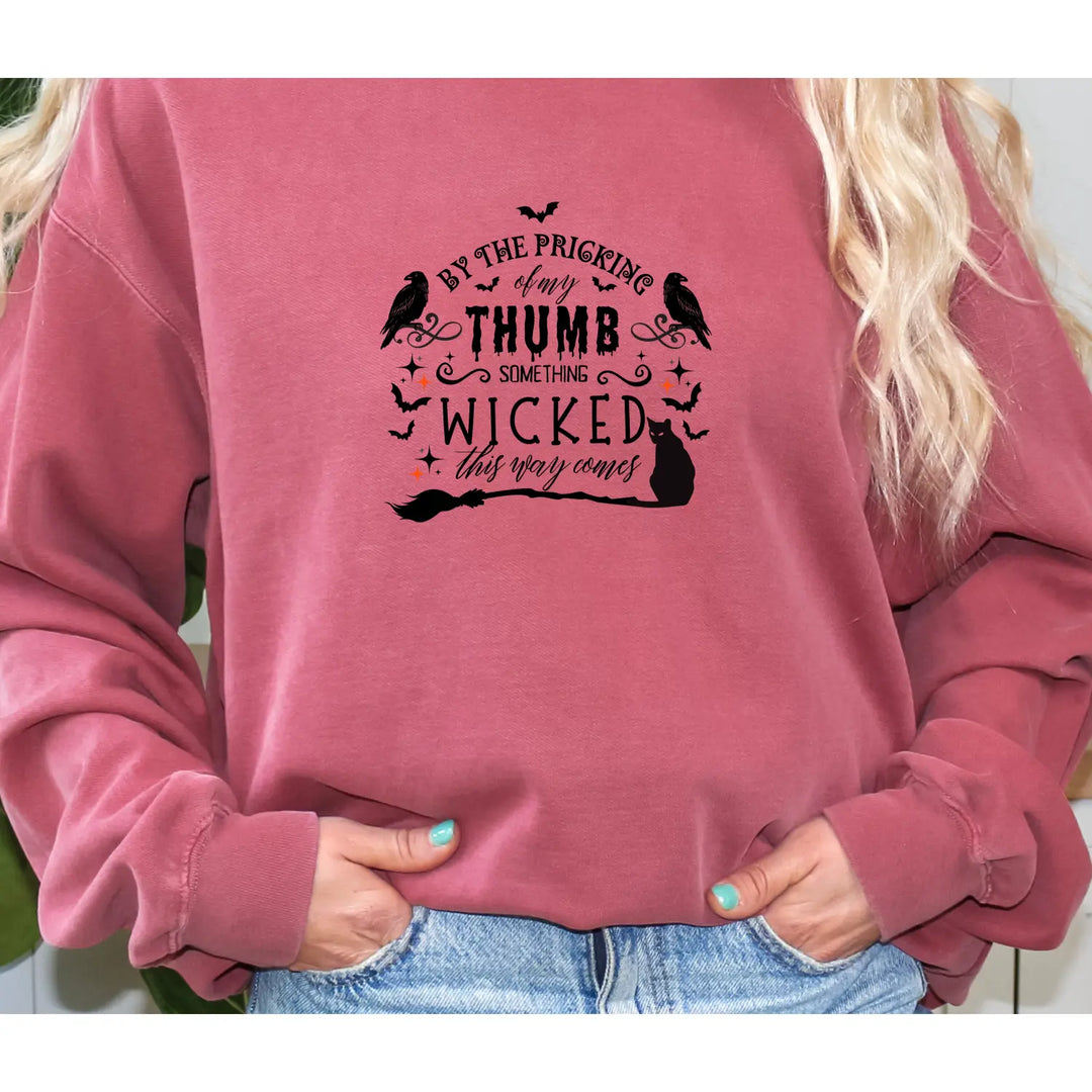 Wicked Shakespeare Quote Sweatshirt Halloween Party Wear Fall Clothing Unisex Pullover Typography Jumper