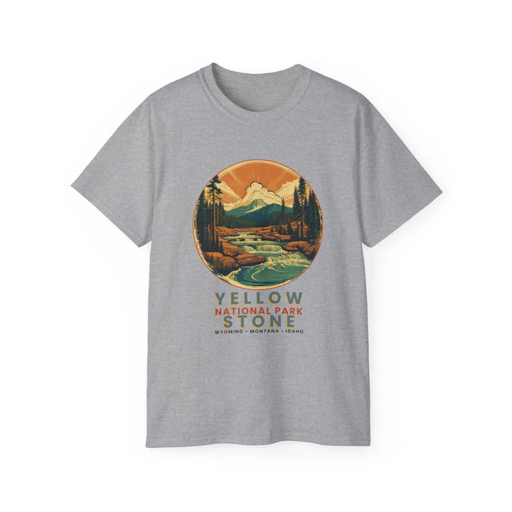 Yellowstone National Park Adventure Tee Nature Lover Shirt Unisex Cotton Travel Gift Outdoor Enthusiast Apparel - Sport