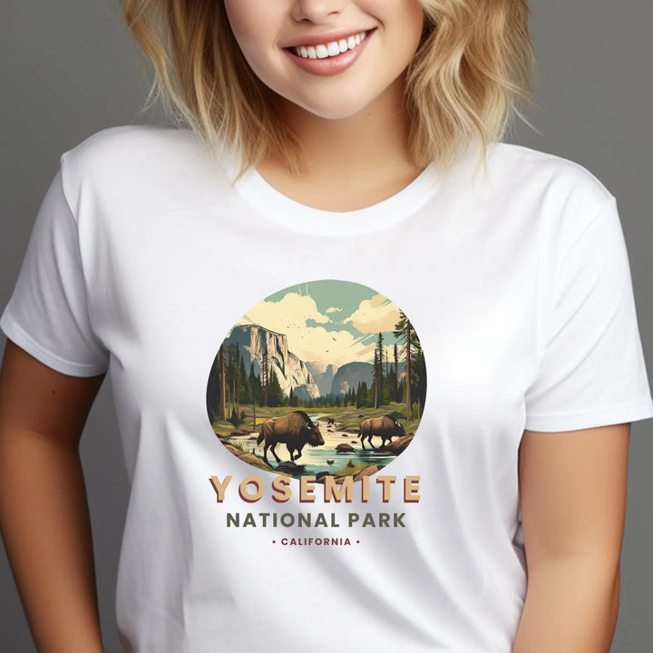 Yosemite National Park Vintage Unisex T-Shirt Eco-Friendly Nature Lover Gift