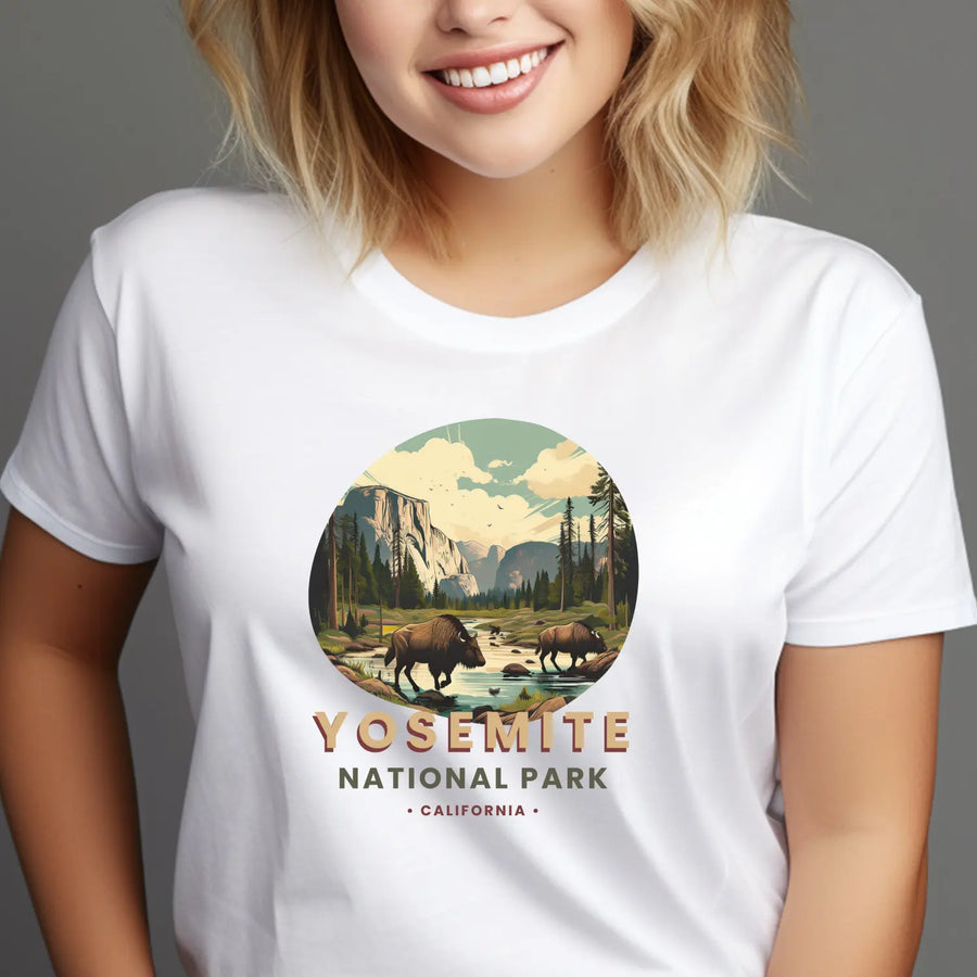 Yosemite National Park Vintage Unisex T-Shirt Eco-Friendly Nature Lover Gift