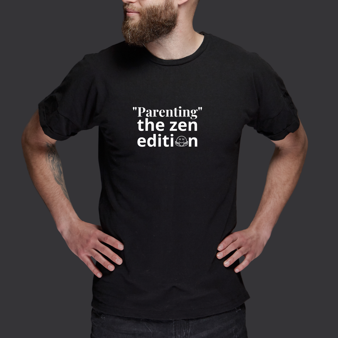 Zen Parenting Unisex T-Shirt Mindful Tee Relaxed Fit Shirt Gift for Parents Casual Wear Relaxation Top