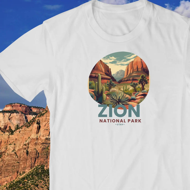 Zion National Park Vintage Tee Unisex T-Shirt Outdoor Adventure Shirt Gift Nature Lover Apparel