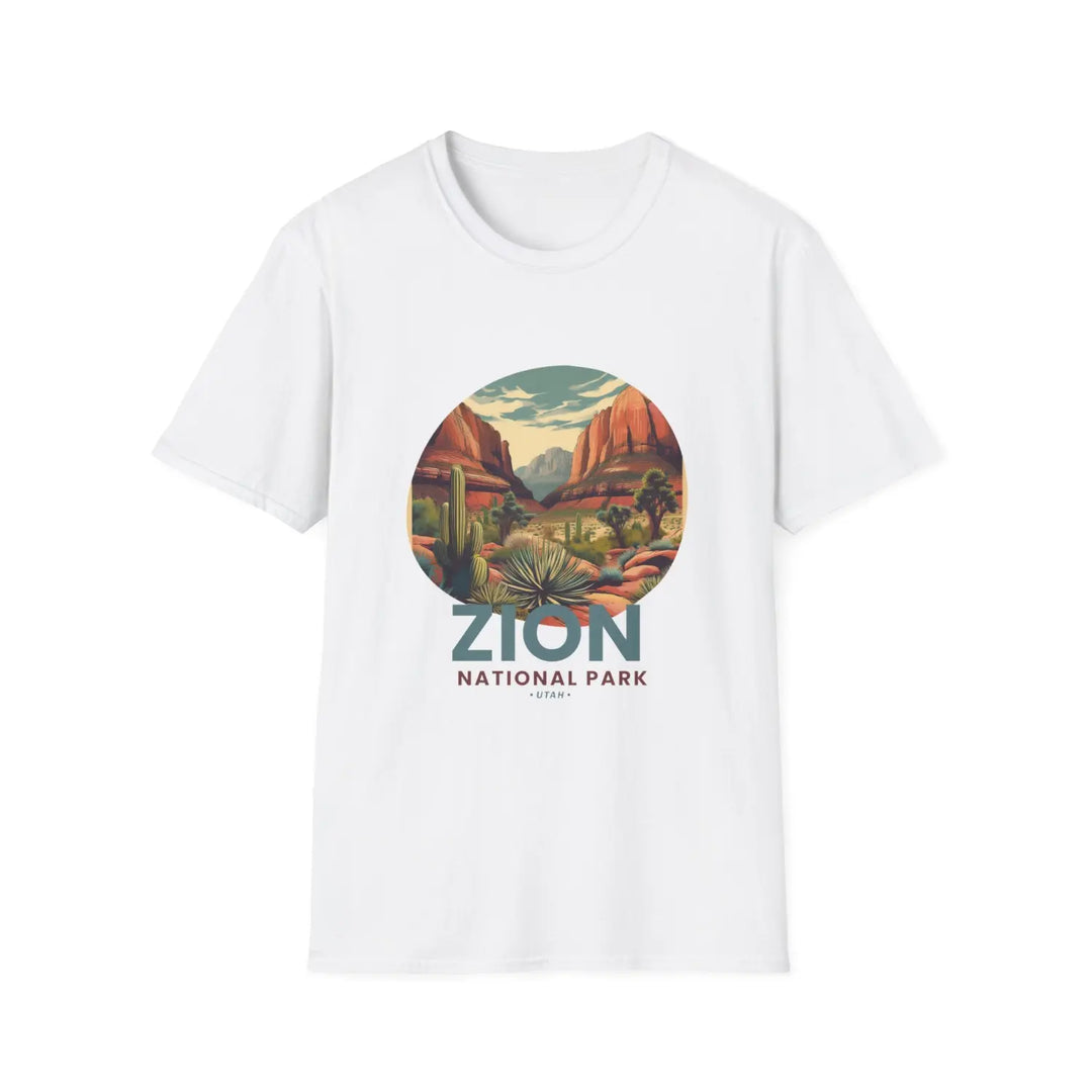 Zion National Park Vintage Tee Unisex T-Shirt Outdoor Adventure Shirt Gift Nature Lover Apparel - XS / White