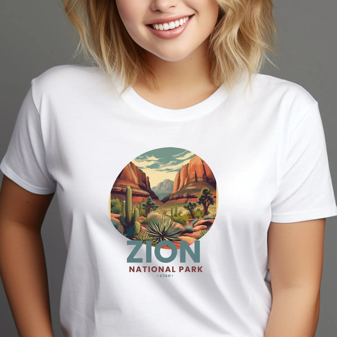 Zion National Park Vintage Tee Unisex T-Shirt Outdoor Adventure Shirt Gift Nature Lover Apparel
