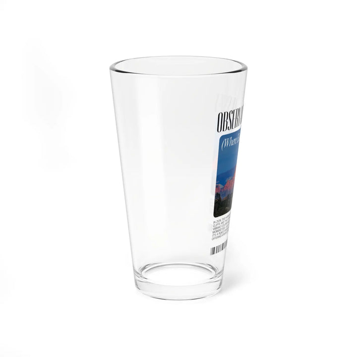 Zion Park Lovers Pint Glass – Travel-Inspired 16oz Beer or Cocktail Mixing for Adventure Enthusiasts - Mug